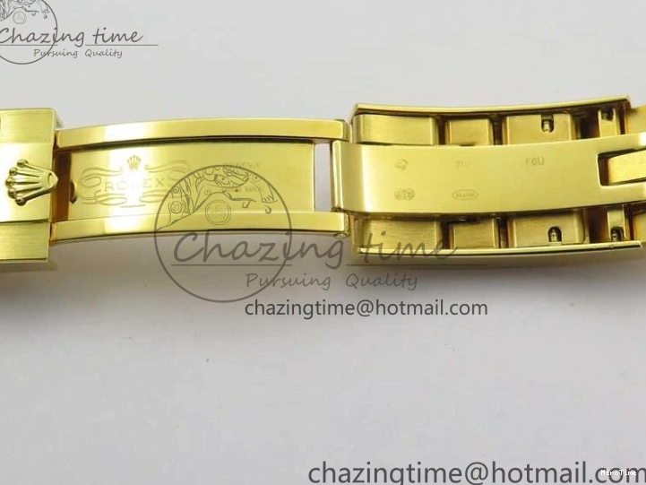 MiroTime 0111 WaterResistant Submariner 116618 LN D1F Best Edition YG Wrapped Black Dial on YG Wrapped Bracelet A 2588